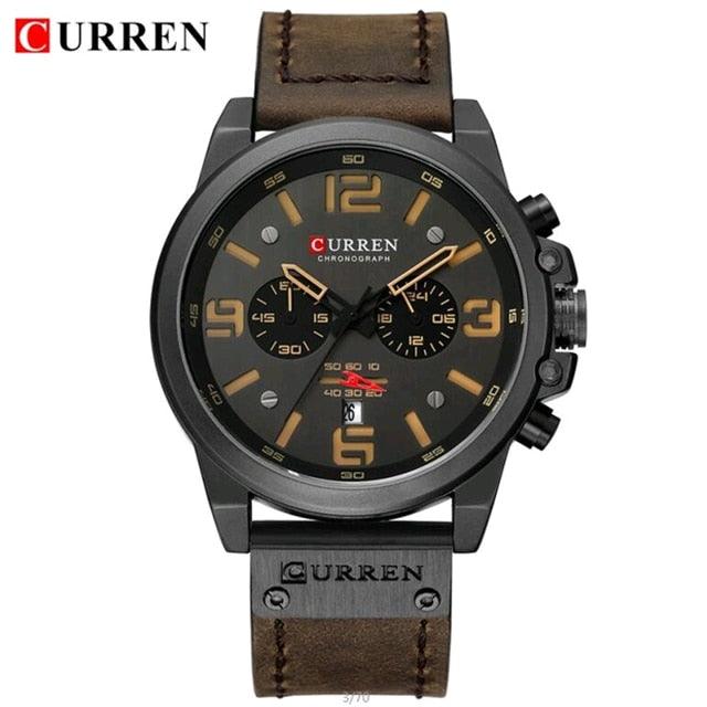 Relógio CURREN - Elegância Militar de Luxo